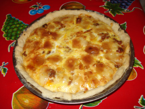 La quiche est bien dorée!