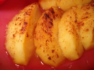 cuisine recette, pommes cuites au citron et à la canelle