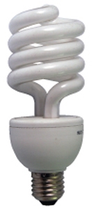 une ampoule fluorescente spiralée pour la photo et la vidéo Numérique avec ballast électronique et douille standard E – 27. Température de couleur 5200K type lumière du jour une ampoule fluorescente spiralée pour la photo et la vidéo Numérique avec ballast électronique et douille standard E – 27. Température de couleur 5200K type lumière du jour