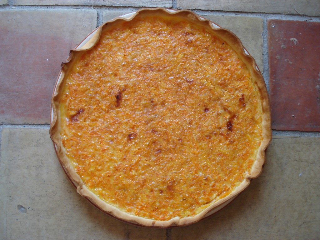 Tarte à la carotte et au miel de Tilleul