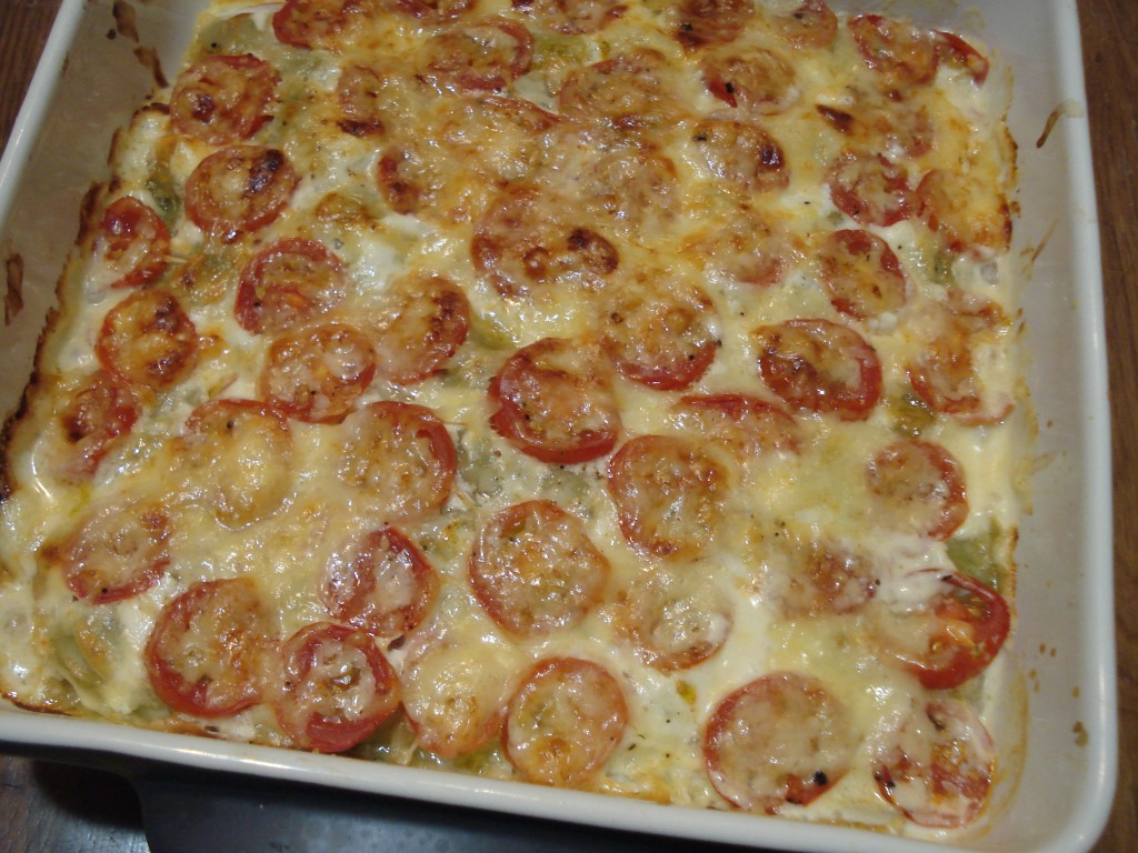 Gratin de ravioles au chèvre