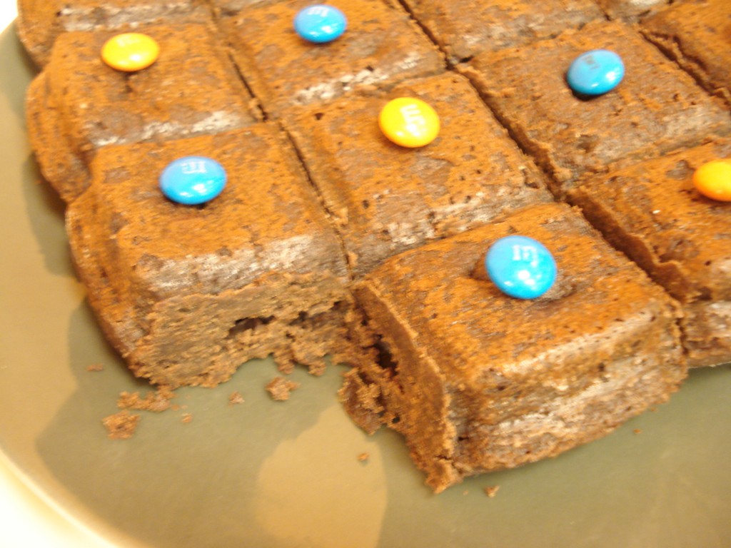 Intérieur gâteau au chocolat noël