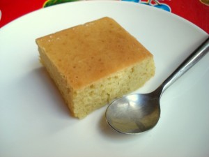 Gateau au lait d'amande et à la fleur d'oranger
