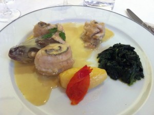 Plat de poisson restaurant d'application Ferrandi